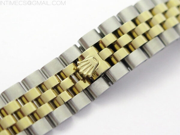 Datejust 28mm 279173 SS/YG BP Best Edition Green Crystals Markers Dial on SS/YG Jubilee Bracelet ETA2671 - Image 14