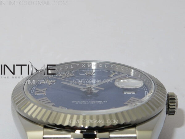 DateJust 41 126334 Clean 1:1 Best Edition 904L Steel Blue Roman Dial on Jubilee Bracelet VR3235 - Image 14