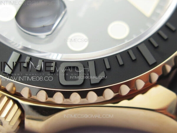 Yacht-Master 126655 RG VSF 1:1 Best Edition Black Ceramic Bezel on Oysterflex Rubber Strap VS3235 - Image 15