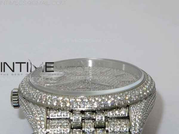 DateJust 41 126334 Full Paved Diamonds BP Best Edition Diamonds Dial Stick Markers on Jubilee Bracelet A2824 - Image 13