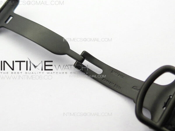 Ballon Bleu 42mm DLC K3F 1:1 Best Edition Black Texture Dial on Black Leather Strap A2824 - Image 14