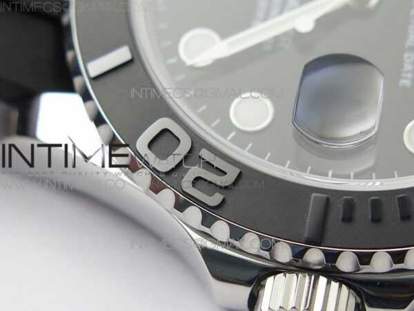 Yacht-Master 42mm 226659 3EF 1:1 Best Edition 3D Black Ceramic Bezel on Black Rubber Strap VS3235 - Image 14