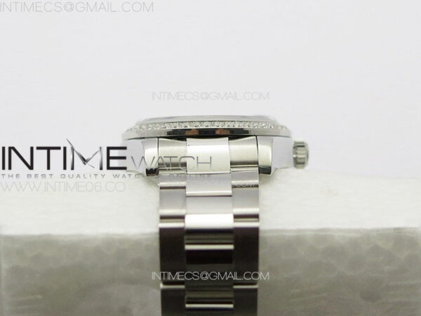DateJust 31mm 72610 Crystals Bezel SS APSF Best Edition Blue Flowers Crystals Dial on Oyster Bracelet A2824 - Image 14