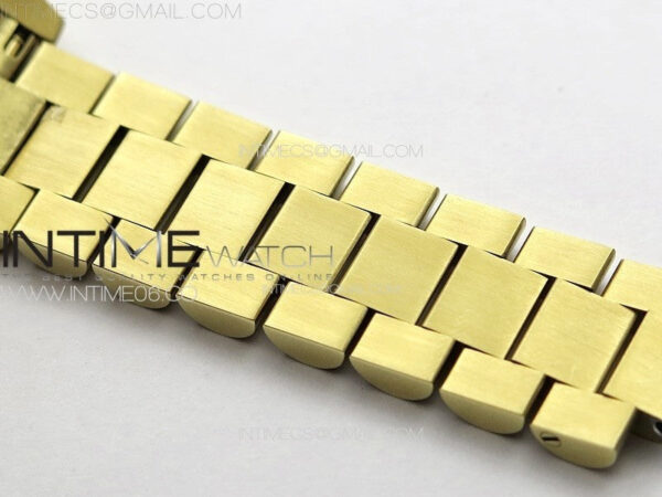 DateJust 31mm YG APSF Best Edition Green Flowers Crystals Dial on President Bracelet A2824 - Image 15