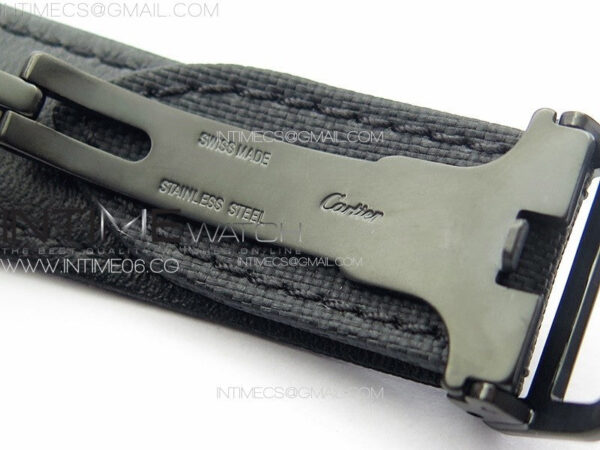 Ballon Bleu 42mm DLC K3F 1:1 Best Edition Black Texture Dial on Black Leather Strap A2824 - Image 15