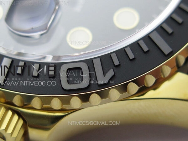 Yacht-Master 126658 YG VSF 1:1 Best Edition Black Ceramic Bezel on Oysterflex Strap VS3235 - Image 15
