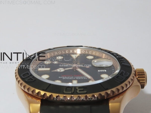 Yacht-Master 126655 RG VSF 1:1 Best Edition Black Ceramic Bezel on Oysterflex Rubber Strap VS3235 - Image 14