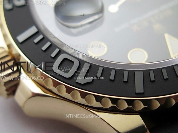 Yacht-Master 126655 Weight RG/Tungsten Gold ARF 1:1 Best Edition Black Ceramic Bezel on Oysterflex Rubber Strap VS3235 - Image 15