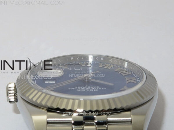 DateJust 41 126334 Clean 1:1 Best Edition 904L Steel Blue Roman Dial on Jubilee Bracelet VR3235 - Image 15