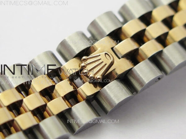 DateJust 31mm 278274 904L SS/RG Crystals Bezel GMF Best Edition Silver Flowers Crystals Dial on 904L SS/RG Jubilee Bracelet A2824 - Image 17