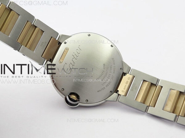 Ballon Bleu 42mm SS/RG K3F 1:1 Best Edition White Texture Dial on SS Bracelet A2824 - Image 15
