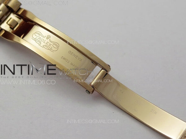 Datejust 28mm 279179 RG APSF Best Edition Green Dial Crystals Markers on SS Jubilee Bracelet NH05 - Image 16