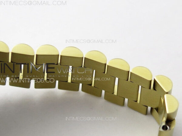 DateJust 31mm 278274 YG Crystals Bezel GMF Best Edition Green Flowers Crystals Dial on YG President Bracelet A2824 - Image 16