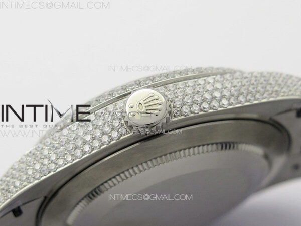DateJust 41 126334 Full Paved Diamonds BP Best Edition Diamond Dial Arabic Markers on Jubilee Bracelet A2824 - Image 15