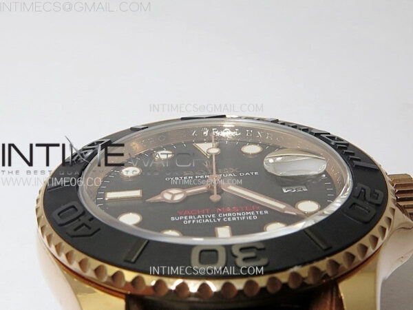 Yacht-Master 126655 Weight RG/Tungsten Gold ARF 1:1 Best Edition Black Ceramic Bezel on Oysterflex Rubber Strap VS3235 - Image 16