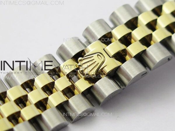 DateJust 31mm 278274 904L SS/YG Crystals Bezel GMF Best Edition Green Flowers Crystals Dial on 904L SS/YG Jubilee Bracelet A2824 - Image 16