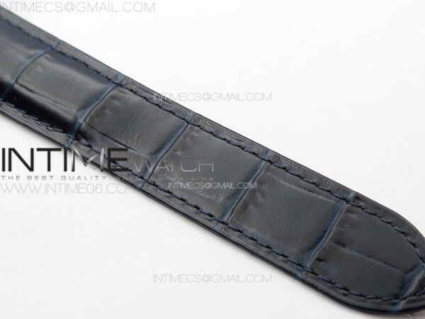 Ballon Bleu 42mm SS K3F 1:1 Best Edition Blue Texture Dial on Blue Leather Strap A2824 - Image 16