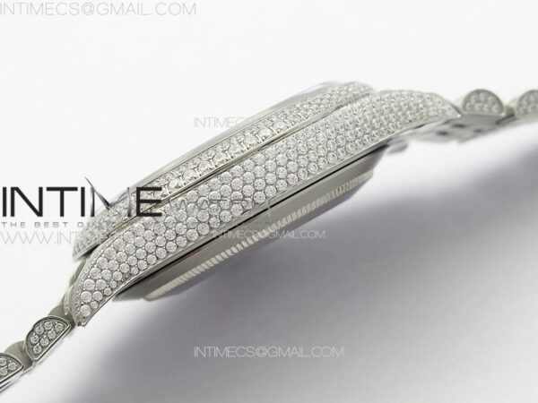 DateJust 41 126334 Full Paved Diamonds BP Best Edition Diamonds Dial Stick Markers on Jubilee Bracelet A2824 - Image 18