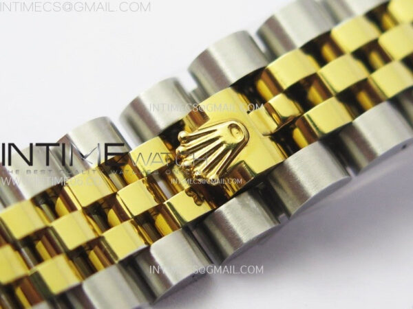 Datejust 28mm 279173 Crystals Bezel SS/YG APSF Best Edition Green Dial Crystals Markers on Jubilee Bracelet NH05 - Image 17