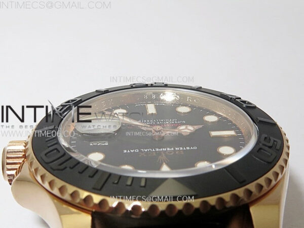Yacht-Master 126655 Weight RG/Tungsten Gold ARF 1:1 Best Edition Black Ceramic Bezel on Oysterflex Rubber Strap VS3235 - Image 18