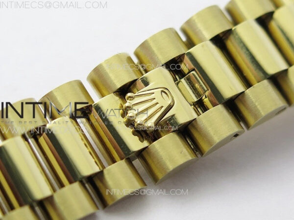 DateJust 31mm 278274 YG Crystals Bezel GMF Best Edition Green Flowers Crystals Dial on YG President Bracelet A2824 - Image 17