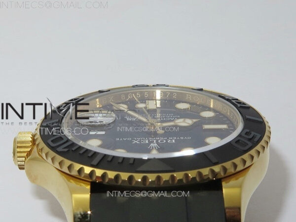 Yacht-Master 126658 YG VSF 1:1 Best Edition Black Ceramic Bezel on Oysterflex Strap VS3235 - Image 17