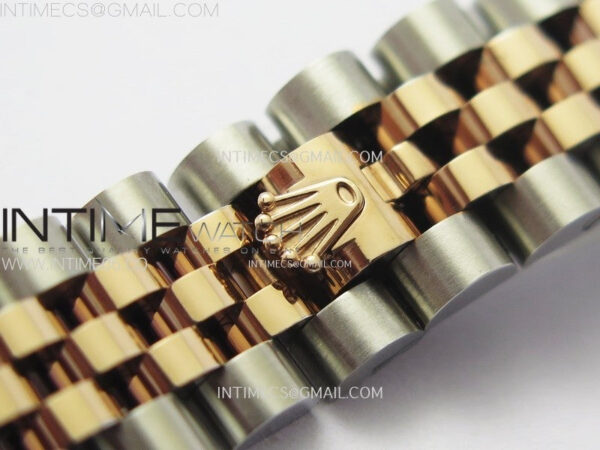 Datejust 28mm 279171 Smooth Bezel SS/RG APSF Best Edition RG Dial Crystals Markers on SS Jubilee Bracelet NH05 - Image 17