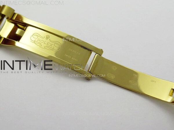 DateJust 31mm YG APSF Best Edition Green Flowers Crystals Dial on President Bracelet A2824 - Image 17