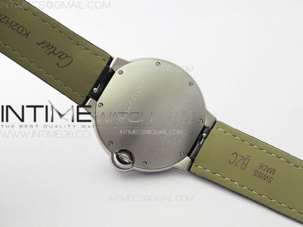 Ballon Bleu 36mm SS K3F 1:1 Best Edition White Textured Dial on Black Leather Strap A076 - Image 17
