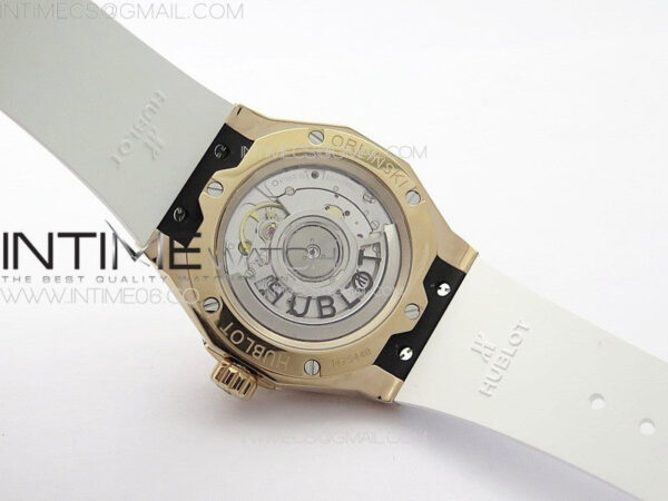 Classic Fusion Orlinski RG APSF 1:1 Best Edtion White Faceted Dial on White Rubber Strap A2892 - Image 17
