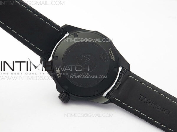 Aquaracer Calibre 5 PVD 41mm TARF 1:1 Best Edition Carbon/RG Dial on Black Nylon Strap SW200 - Image 17