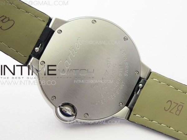 Ballon Bleu 36mm SS K3F 1:1 Best Edition White Textured Dial on Black Leather Strap A076 - Image 18