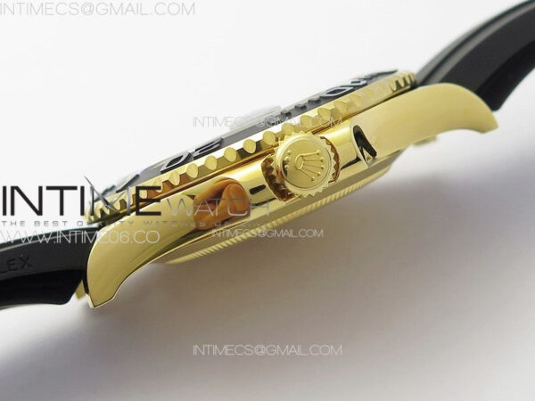 Yacht-Master 126658 YG VSF 1:1 Best Edition Black Ceramic Bezel on Oysterflex Strap VS3235 - Image 18