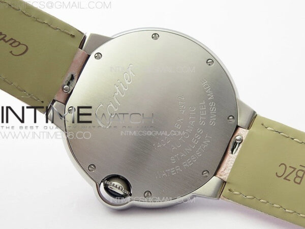 Ballon Bleu 36mm SS K3F 1:1 Best Edition Pink Textured Dial on Pink Leather Strap A076 - Image 18