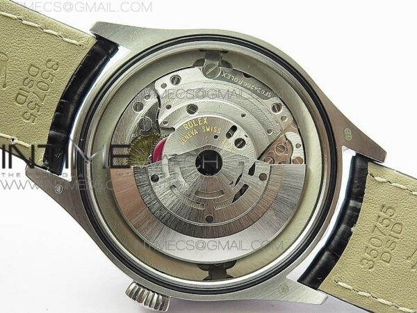 Cellini 50519 Real Date SS BP Best Edition Black Dial Sticks Markers on Black Leather Strap SA3165 - Image 18