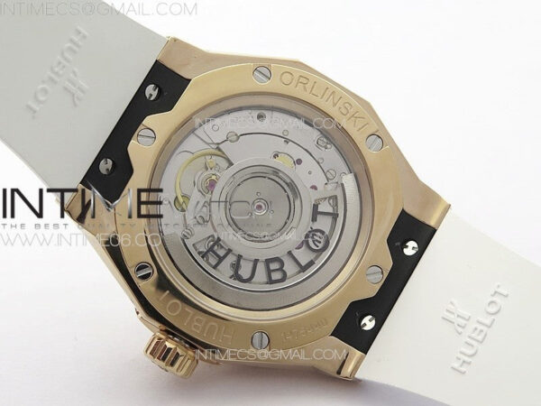 Classic Fusion Orlinski RG APSF 1:1 Best Edtion White Faceted Dial on White Rubber Strap A2892 - Image 18