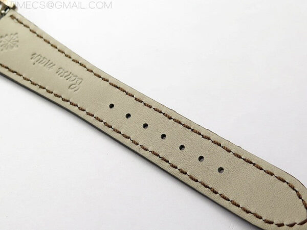 Annual Calendar Complications 5396 RG GRF Best Edition White dial Numbers Markers Blue Markers on Brown leather strap A324 - Image 18