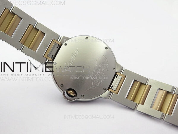 Ballon Bleu 36mm SS/RG K3F 1:1 Best Edition White MOP Dial on SS Bracelet A076 - Image 19