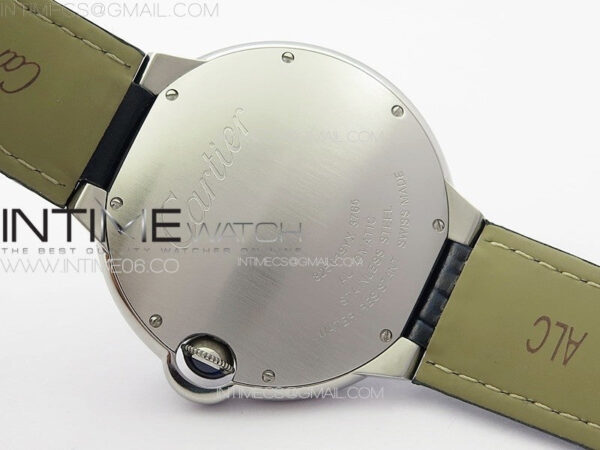 Ballon Bleu 42mm SS K3F 1:1 Best Edition Blue Texture Dial on Blue Leather Strap A2824 - Image 19