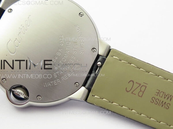 Ballon Bleu 36mm SS K3F 1:1 Best Edition White Textured Dial on Black Leather Strap A076 - Image 19