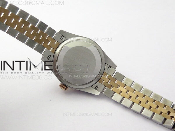 DateJust 31mm 278274 904L SS/RG GMF Best Edition Silver Flowers Crystals Dial on 904L SS/RG Jubilee Bracelet A2824 - Image 20