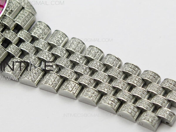 DateJust 41 126300 Full Paved Diamonds Rainbow 904 GSF Best Edition Diamonds Dial Arabic Markers on Jubilee Bracelet VR3235 - Image 20