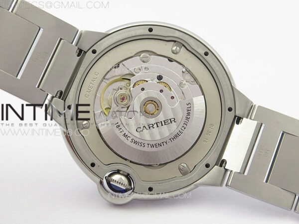 Ballon Bleu 42mm SS K3F 1:1 Best Edition Black Texture Dial on SS Bracelet A2824 - Image 20