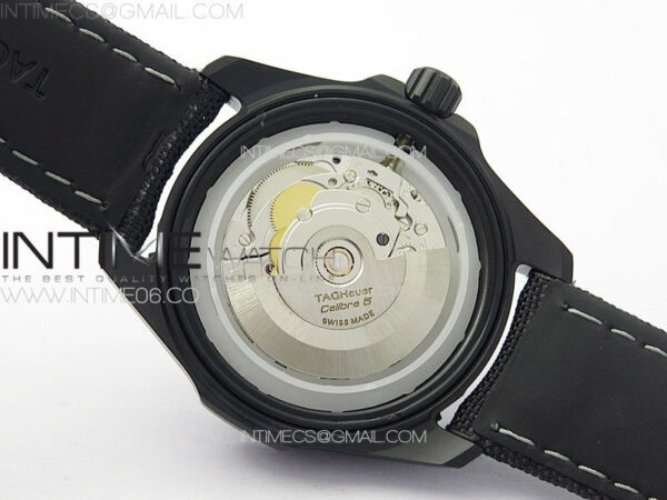 Aquaracer Calibre 5 PVD 41mm TARF 1:1 Best Edition Carbon/RG Dial on Black Nylon Strap SW200 - Image 20
