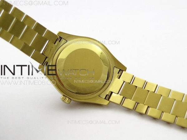 DateJust 31mm YG APSF Best Edition Green Flowers Crystals Dial on President Bracelet A2824 - Image 20