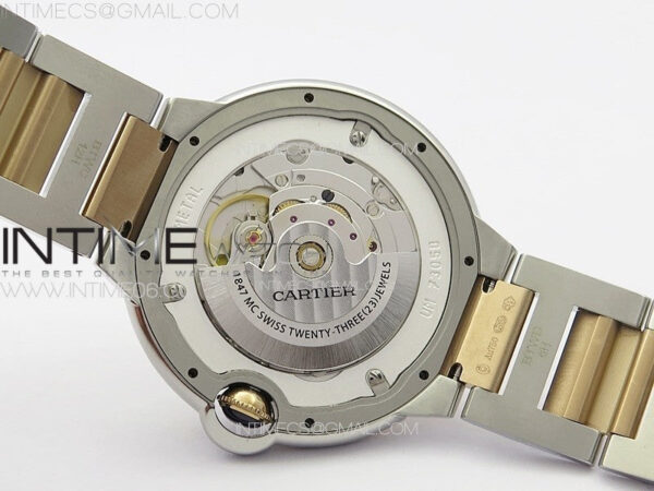 Ballon Bleu 42mm SS/RG K3F 1:1 Best Edition White Texture Dial on SS Bracelet A2824 - Image 20