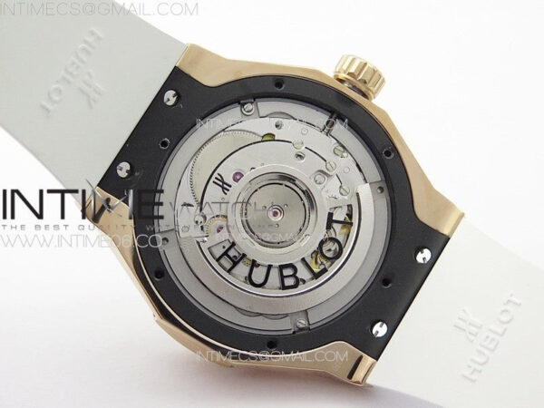 Classic Fusion Orlinski RG APSF 1:1 Best Edtion White Faceted Dial on White Rubber Strap A2892 - Image 20