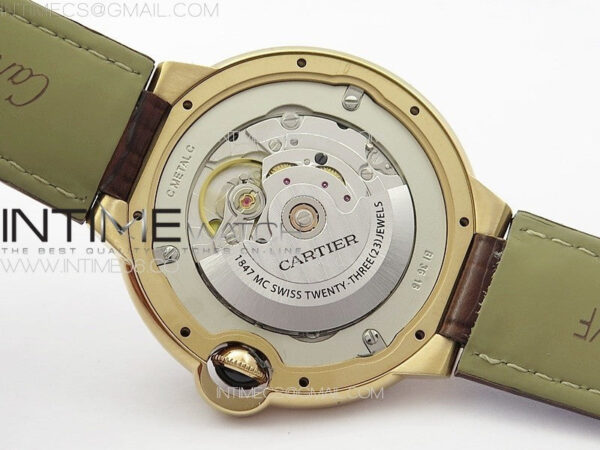 Ballon White 42mm Double Diamonds Bezel RG K3F 1:1 Best Edition White Texture Dial on Black Leather Strap A2824 - Image 21