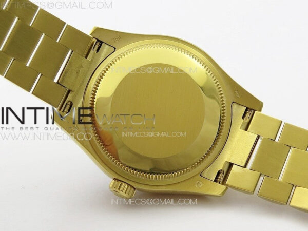 DateJust 31mm YG APSF Best Edition Green Flowers Crystals Dial on President Bracelet A2824 - Image 21
