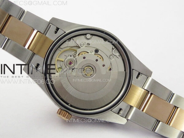 DateJust 31mm 278274 904L SS/RG GMF Best Edition Silver Flowers Crystals Dial on 904L SS/RG Oyster Bracelet A2824 - Image 22